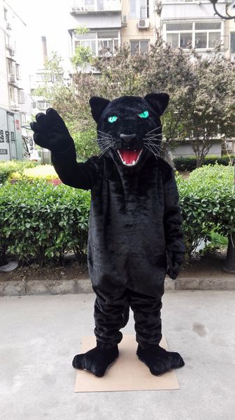 

mascot doll costumeblack panther leopard jaguar cougar mascot costume custom fancy costume anime kits mascotte fancy dress carnival 41156, Red;yellow