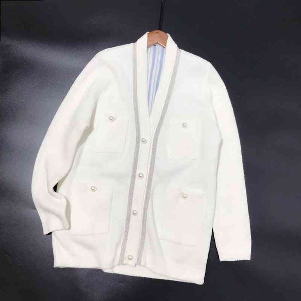

women's sweaters french light luxury women's clothing s family elegant tweed knitted cardigan, White;black