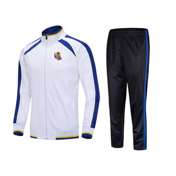 

real sociedad children's athletic outdoor suits size 22# to 28# outdoor jogging suit jacket long sleeve sports football shirt274o