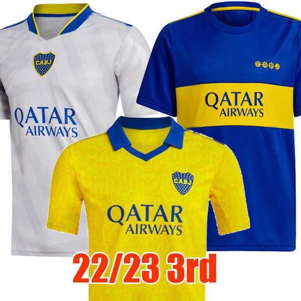 

fans player version 21 22 23 boca juniors soccer jersey benedetto maradona tevez de rossi 2021 2022 2023 home away 3rd thailand football, Black;yellow
