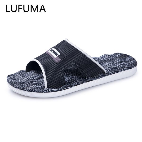 

new mens slippers indoor nice non-slip home bathroom slippers for man woman massage badslippers summer beach slides men, Black