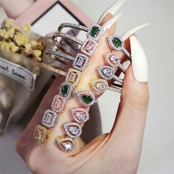 

luxury rose gold silver color open adjustable jewelry set for women wedding bridal gift dubai turkish muslim j6238 220712