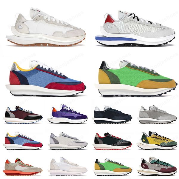 

2022 og ldv waffle running shoes for men women varsity blue pure platinum summit white clot kiss of death trainers designer sneakers 36-45, Black