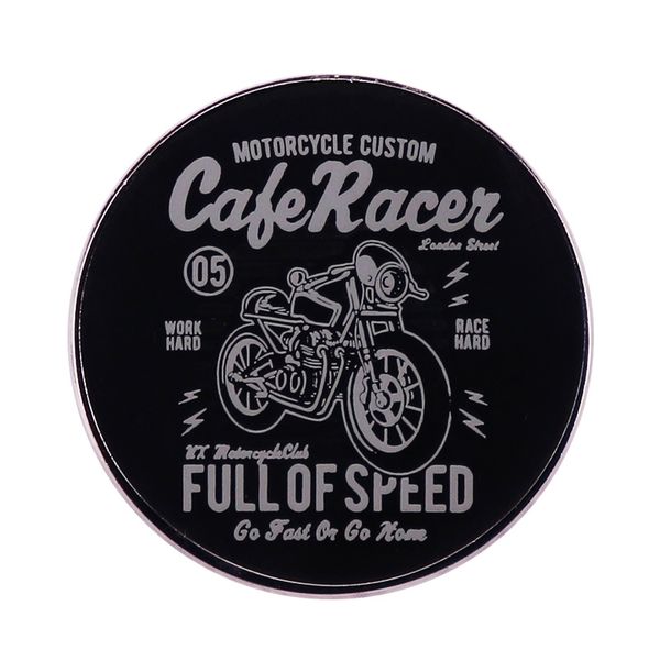 

cafe racer motorcycle club pin uk motorcycleclub brooch born to ride live to ride, Blue