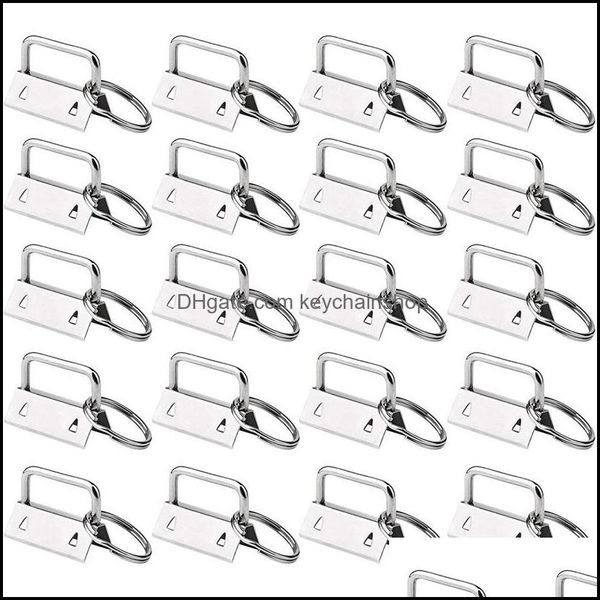 

keychains fashion accessories sets of keychain hardware bracelet clip with 1 inch split ringkeychains drop delivery 2021 dhj8m, Silver