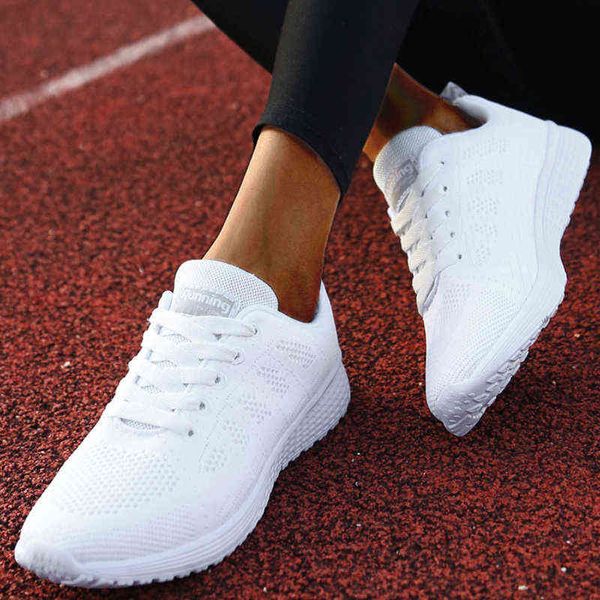 

sneakers women casual shoes fashion walking mesh flat shoes for women sneakers 2022 gym vulcanized shoes white zapatillas mujer y220526, Black