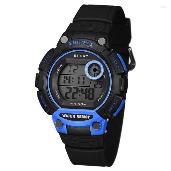 Relógios de pulso 2022 Men Sports Watches LED Digital Shhors Big Dial Relógio eletrônico Relógio à prova d'água OROLOGIO UOMO ERKEK KOL SAATI