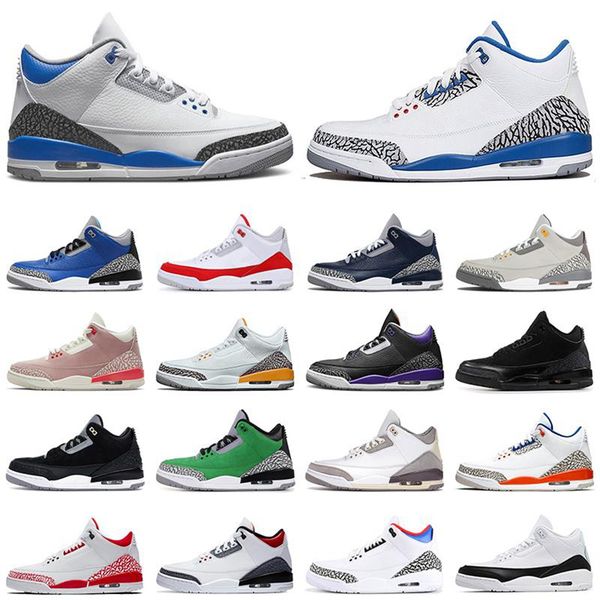 

basketball shoes man jumpman 3 3s men black cement racer blue fire red court purple cool grey unc laser orange katrina mens sports 40-46