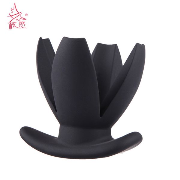 4 petali Silicone Silicone Hollow Ane Open Casp Assulle Aprire Apertura dell'ANUS Expander Gay Sexy Toys Product for Man Beauty Oggetti