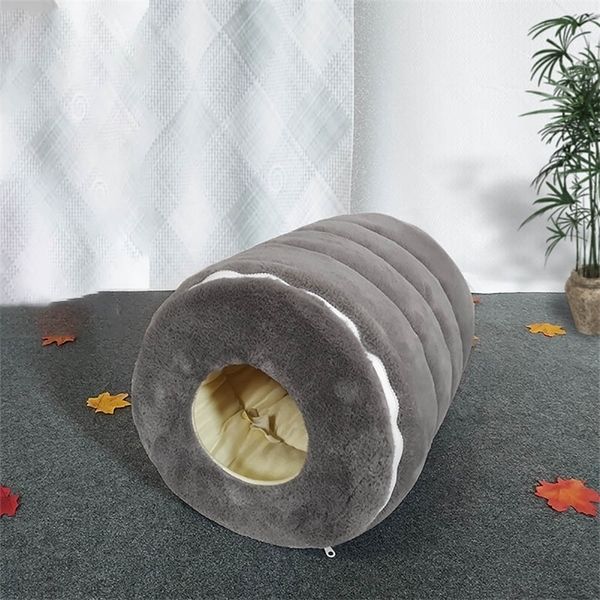 Rimovibile Cat Cave Letto Sleeping Bed Peluche Cuscino PET House Dog Kennel caldo criceto nido per gattino cucciolo di gatti invernali forniture 220323