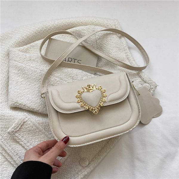 

hbp package bag simple fashion crown heart shaped lock sensation leisure day crossbody bags