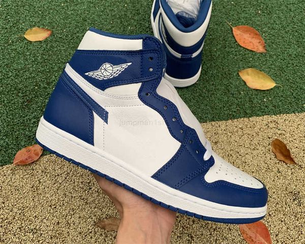 

2021 released basketball shoes 1s jumpman 1 high og storm blue fashion trainers leather luxurys designer sneakers with box