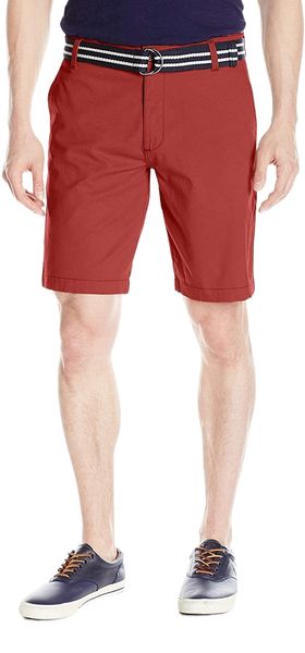 

men's walker flat front short w8kn#, White;black