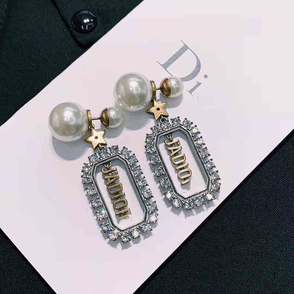 

2022 factory wholesale new di high version long tassel pearl female used earrings, Golden