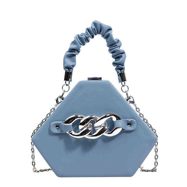 

handbag small square bag light chain simple brand design 2022 bag female ins chain decoration messenger bags g220429