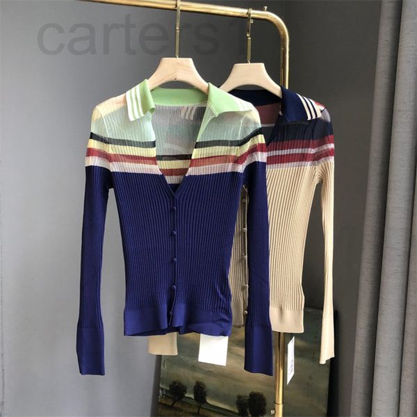 

women's sweaters designer channel sharp goods temperament knitwear women's 2022 summer new chic design sense mesh splicing slim fa, White;black