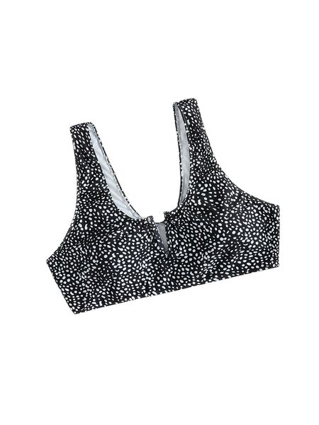 

plus dalmatian v wired bikini 77l0#, Black