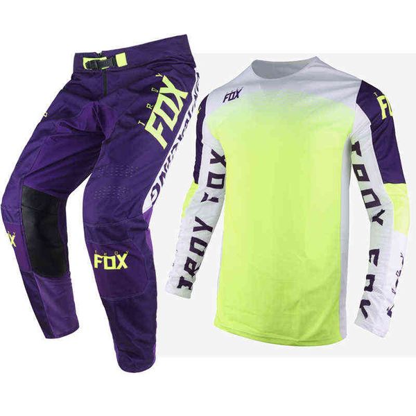 

cycling suit 2020 motorbike racing mx atv dirt bike jersey pant combo motorcycle gear set street moto green, Gray