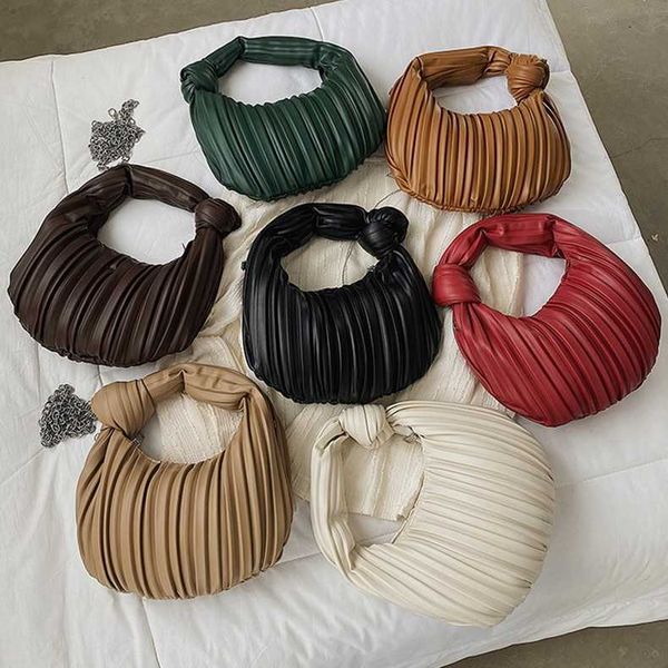 

happy_buy_bag 2022wrinkled bag temperament handbag 2022 summer women's bag fashion chain one shoulder messenger bag trend this year