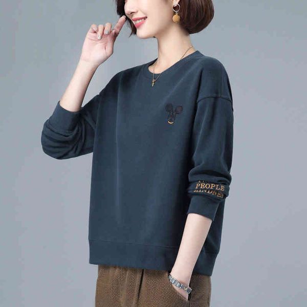 

women's sweaters pullover women's 2023 spring fashion ins loose korean and autumn thin mother's cn9w, White;black