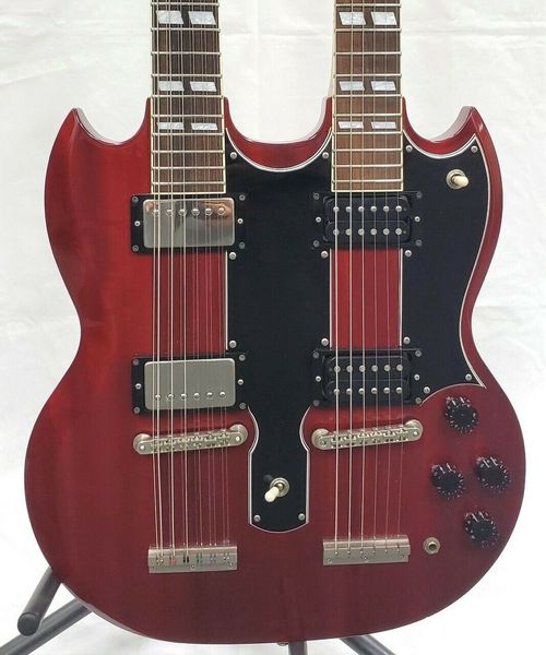 

grec o sgw-1300 double neck electric guitar