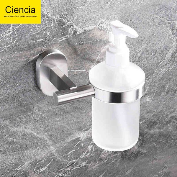 

liquid soap dispenser 304 stainless steel wire drawing soap dispenser wall mounted bathroom kitchen hand sanitizer bottle toilet ciencia sm7