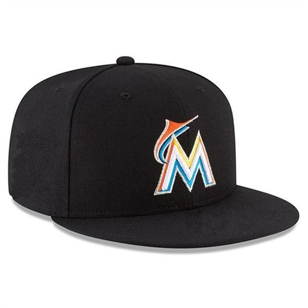 

florida hats man cool baseball caps flat peak hip hop fitted cap men women full closed gorra237z, Blue;gray