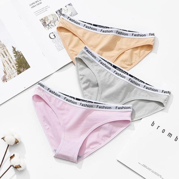 

womens cotton letter panties lingerie soft girls solid color briefs sport underpants fashion female underwear intimates, Black;pink