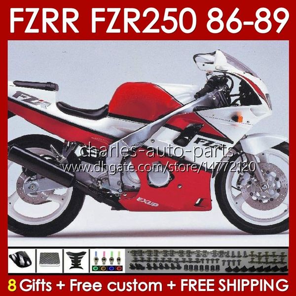 Yamaha FZR250 FZR 250 R RR FZR250R 1986 1987 1988 1989 gövdeli FZR-250 86-89 142no.52 Kırmızı Stok Blk FZRR FZR 250R 250RR FZR-2550R FZR250RR 86 87 88 89