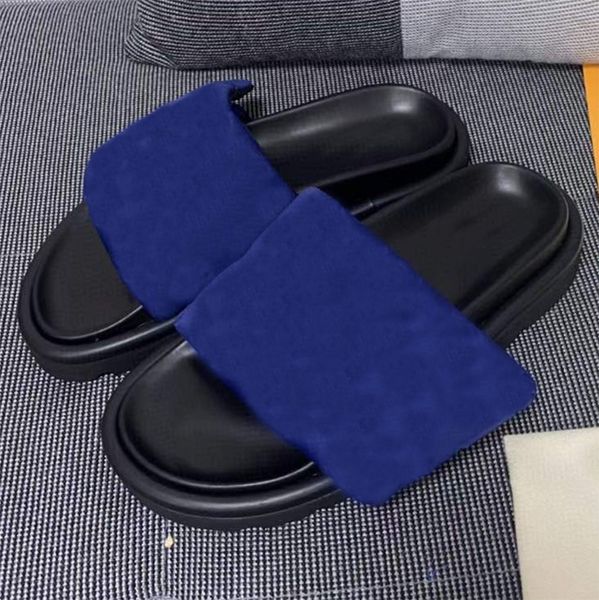 

designer flat slides pool pillow flat mules women sandals flat comfort mules classic black green slippers fashionable summer flip flops with