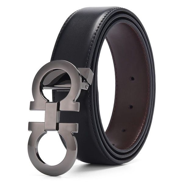 

women genuine leather golden silver black buckle designer cowhide belts men luxury beltincluding box yhdjyd272r, Black;brown