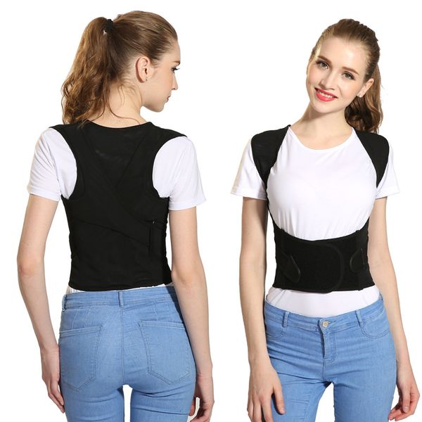 Back Posture Corrector Terapia Corset Support Support Belt lombar Bandragem ajustável para homens Mulheres