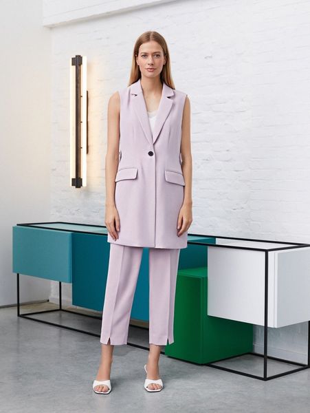 

motf premium single breasted longline waistcoat b07u#, White