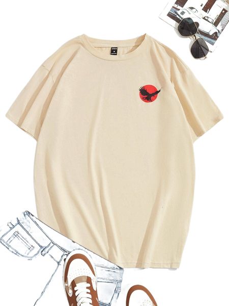 

men eagle print tee u8t0#, White;black