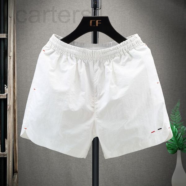 

men's pants designer net red same style shorts male couple three-part pants social spirit guy slim fit five part trend embroidered beac, Black