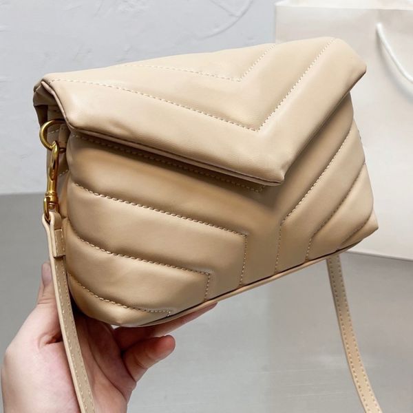 Borse da borsetto di design di lusso borse a spalle borse del portafoglio borsetto crossbody flap borse cloud lady lettere twill semplice hasp black quadrate marrone beige messenger woman borse