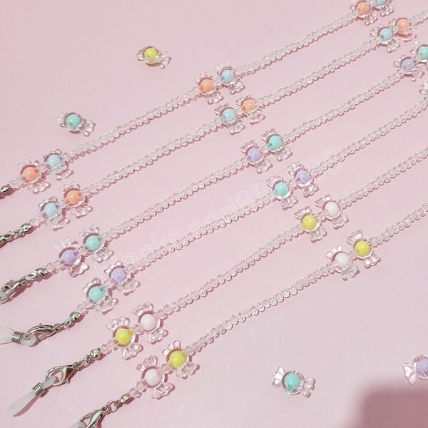 

fashion crystal beads glasses chain cute candy chain for eyeglasses neck lanyard sunglasses jewelry