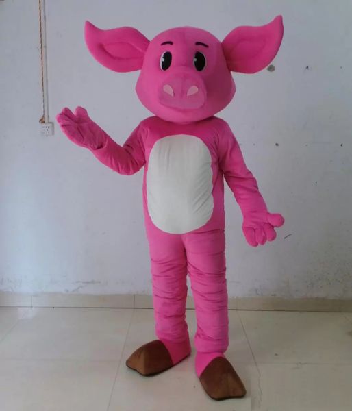 2022 Хэллоуин Симпатичный свинья костюм высококачественный мультипликационный плюшевый аниме -тема Рождественский рождественский взрослый размер дня рождения на открытом воздухе наряд