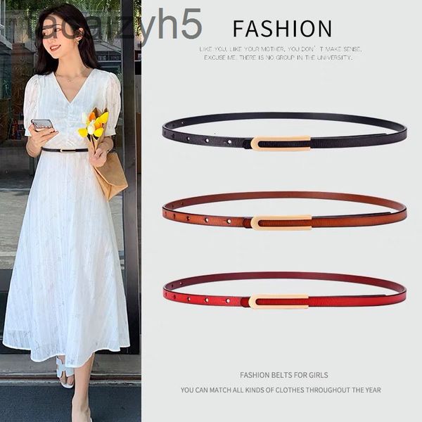 

belts designer belt2021 new thin women's leather versatile dress decorative shirt korean trouser 52us, Black;brown