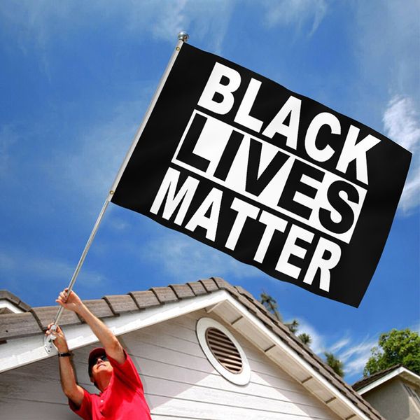 3x5 fts Black Lives Matter Sinalizador BLM Paz protesto ao ar livre Banner de atacado Preço de fábrica 100% poliéster