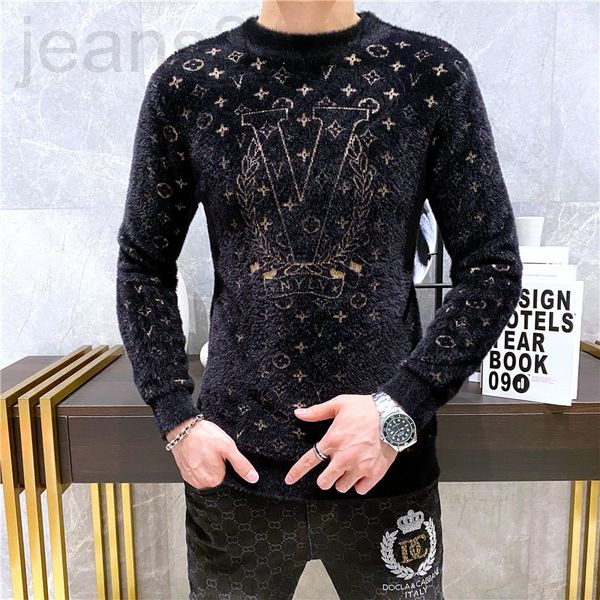 

men's sweaters designer 21820 lilly's owner promotes large cargo mink sweater p135 control 188, 4xl, 210 kg 48ww, White;black