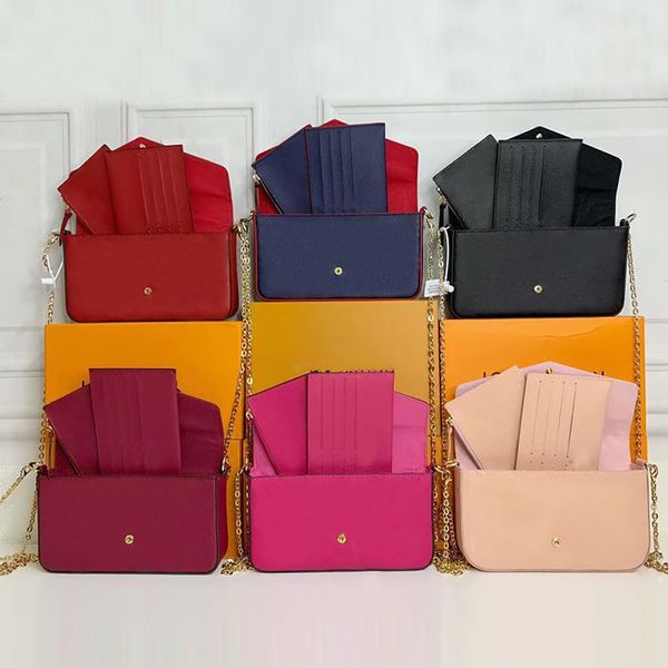 

luxury designer fashion handbag women classic shoulder bag embossing leather vintage clutch crossbody bag with box m61276