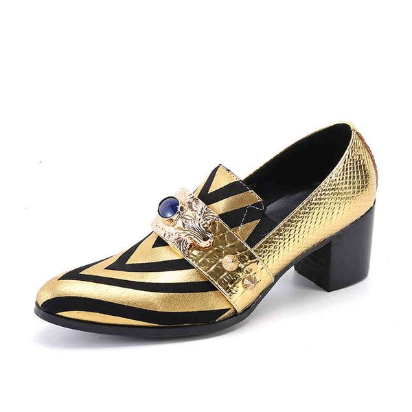

dress shoes formal leather shoes men's british brock carved print embroidery hairdresser wedding stripe, Black