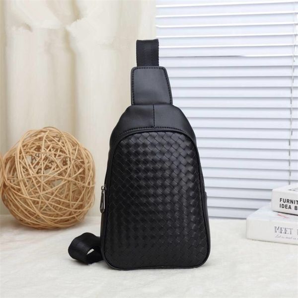 

kaisiludi youth leather woven mens bag chest wrapped mens single shoulder bag vertical men slant wrap fashion 201118