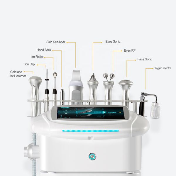 Equipamento de beleza multifuncional 10 em 1 Máquina de limpeza hidrafacial Terapia facial RF RF Máquina de face face facial