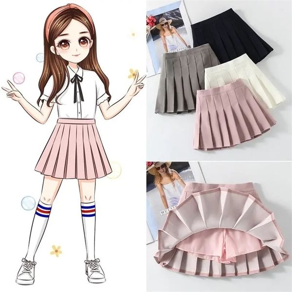 

summer girls' cotton skirt children's pleated dance short skirts spring autumn baby girls foreign summer p5169 220326, Blue