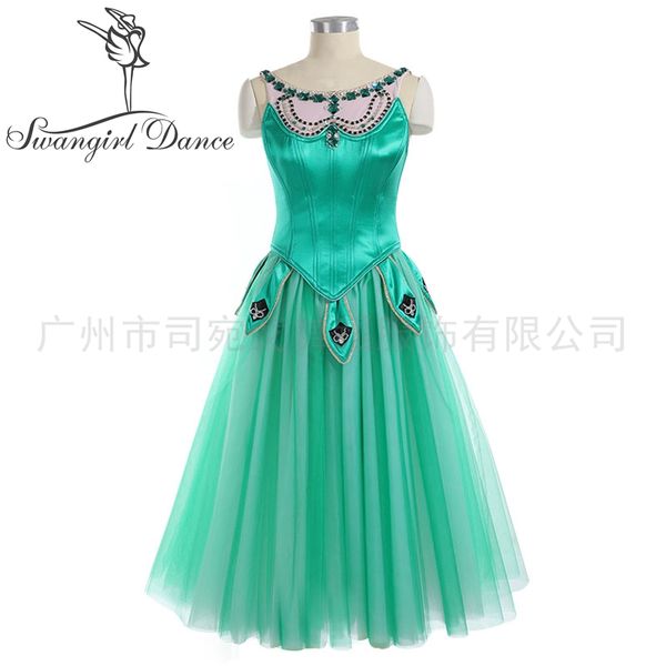 

women professional emerald variation professional stage costumes ballet dress tutu for girls bt3031, Black;red