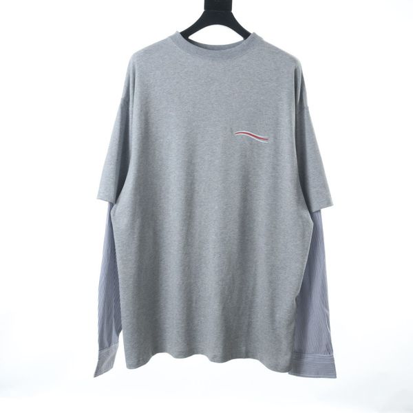 

men's plus tees & polos round neck embroidered and printed polar style summer wear with street pure cotton w34, Black;brown