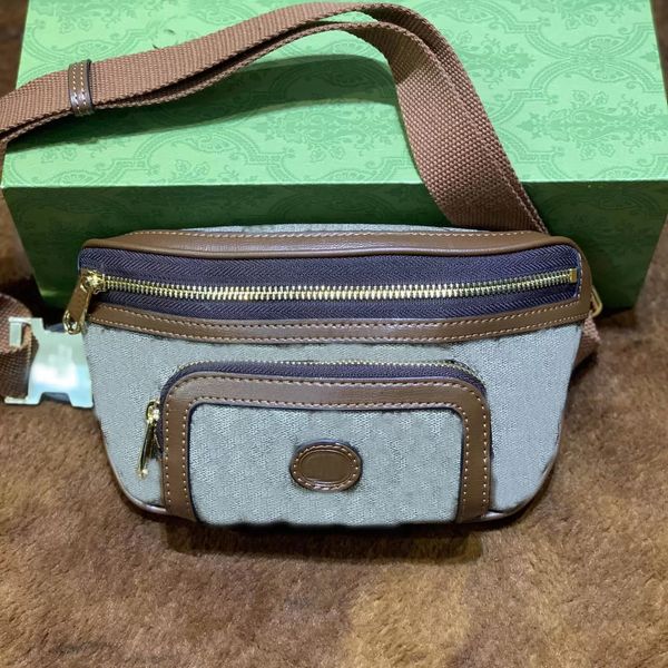 

2021 fashion printed waist bag brand designer neutral city street handbag