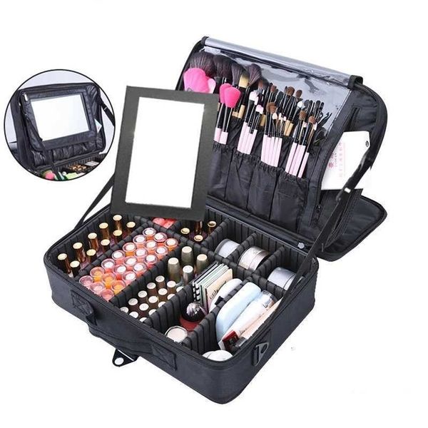 

professional makeup organizer travel beauty cosmetic case for make up bolso mujer storage bag nail tool box suitcases 210729